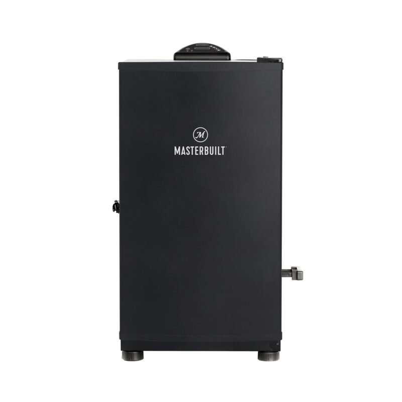 Masterbuilt 30-Inch Digital Electric Vertical Smoker – 710 Sq In Cooking Area, Side Wood Chip Loader, Digital Controls, Chrome Racks & Leg Kit – Model MB20070421, Black - Image 2