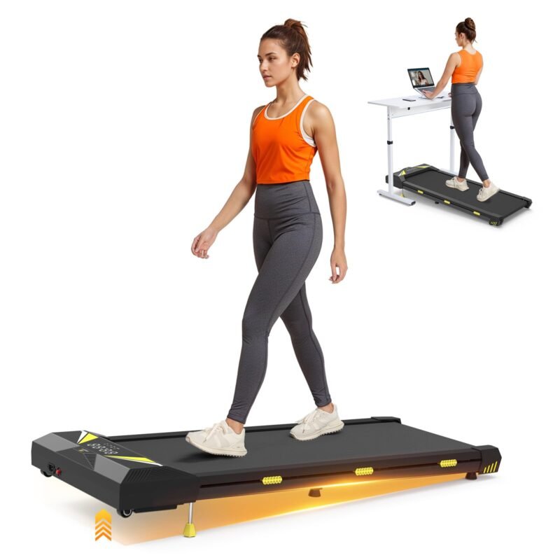 Sperax 3-in-1 Under-Desk Walking Pad – App & Remote-Controlled Vibration Treadmill, 2.5 HP Quiet Motor, 9% Auto-Incline (Red) - Image 5