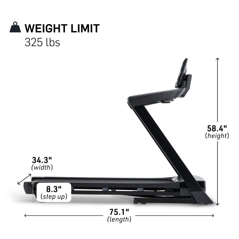 NordicTrack T 6.5 S Smart Treadmill – iFIT-Powered Personal Trainer, 0–10 MPH, 10% Incline, FlexSelect Cushioning (Black) - Image 49