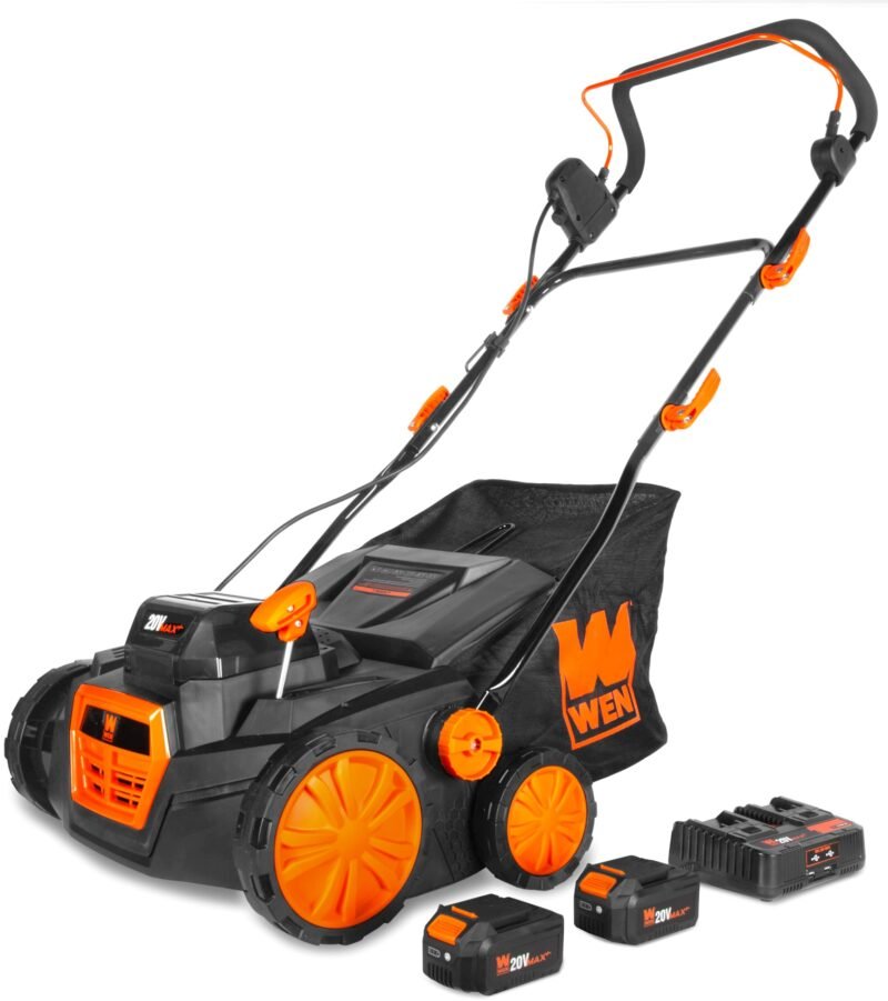 WEN 15″ (38 cm) 13-Amp Corded Dethatcher & Scarifier with 12-Gallon (45 L) Collection Bag – Model DT1315 - Image 2